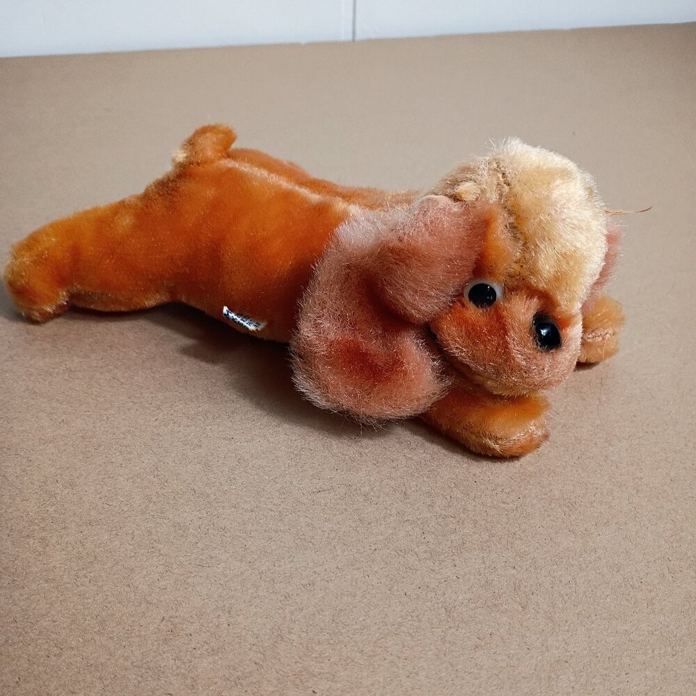 VTG 1961 Dream Pets R Dakin & Co Rusty Plush Mohair Dog Stuffed 8 inch Japan